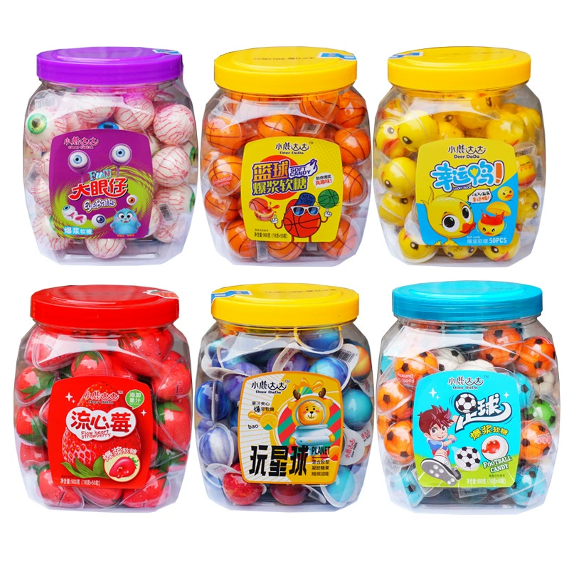 Fawn Dada взрыв целлюлозы сэндвич мягкие конфеты 18 г земля баскетбольный поток сердце Слива целая коробка 50*6 коробок оптом