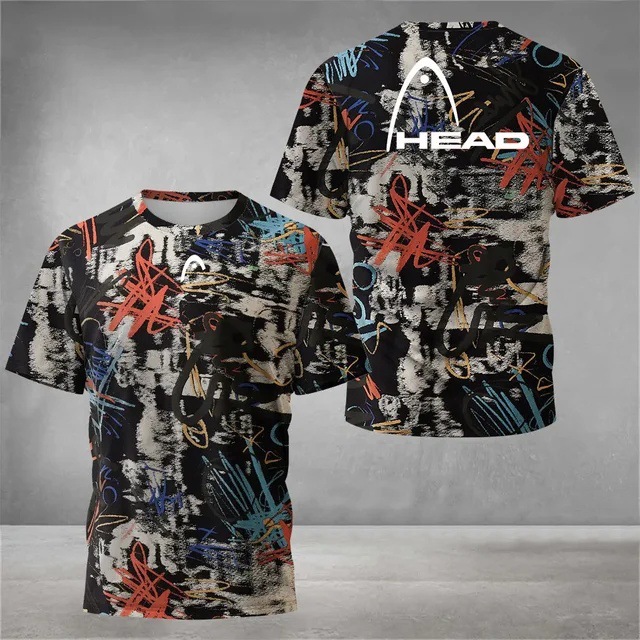 Deportes para hombres malla suelta transpirable manga corta cuello redondo camiseta venta directa de fábrica impresión digital 3D