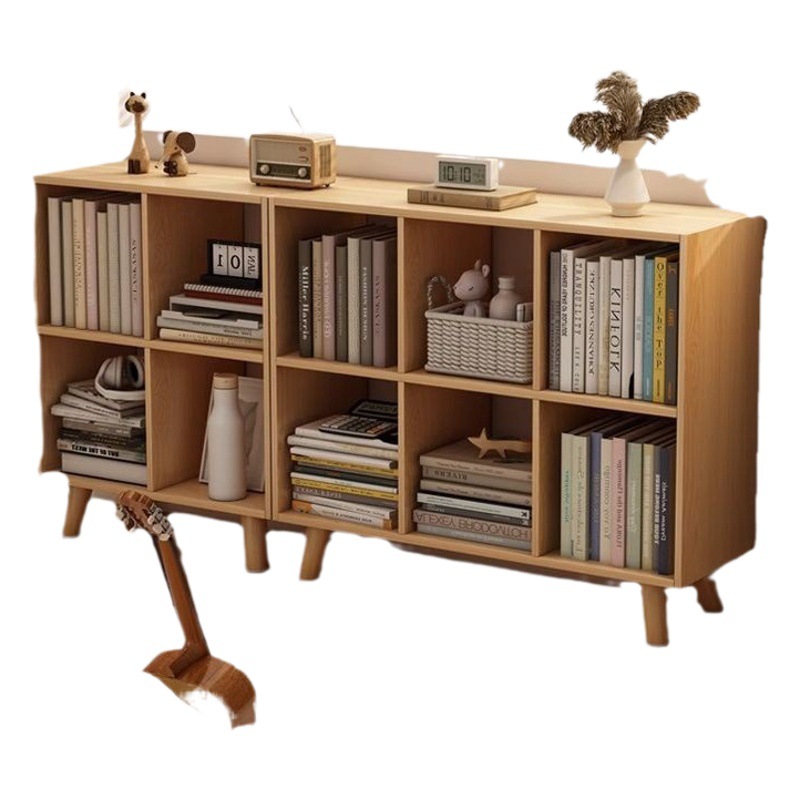 Estantería estantería de piso estantería para niños sala de estar en el hogar gabinete de almacenamiento corto armario pequeño Gabinete a cuadros en capas