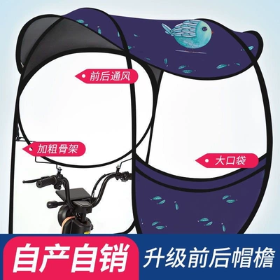 bikes, motorcycles, and tricycles, sunshade, Elektromobil üçün ön şüşə çətiri (günlük) - front-and-back-window-design-pockets-little-bird-12th-generation-upgrade-the-car-has-a-rearview-mirror-take-a-picture-of-this