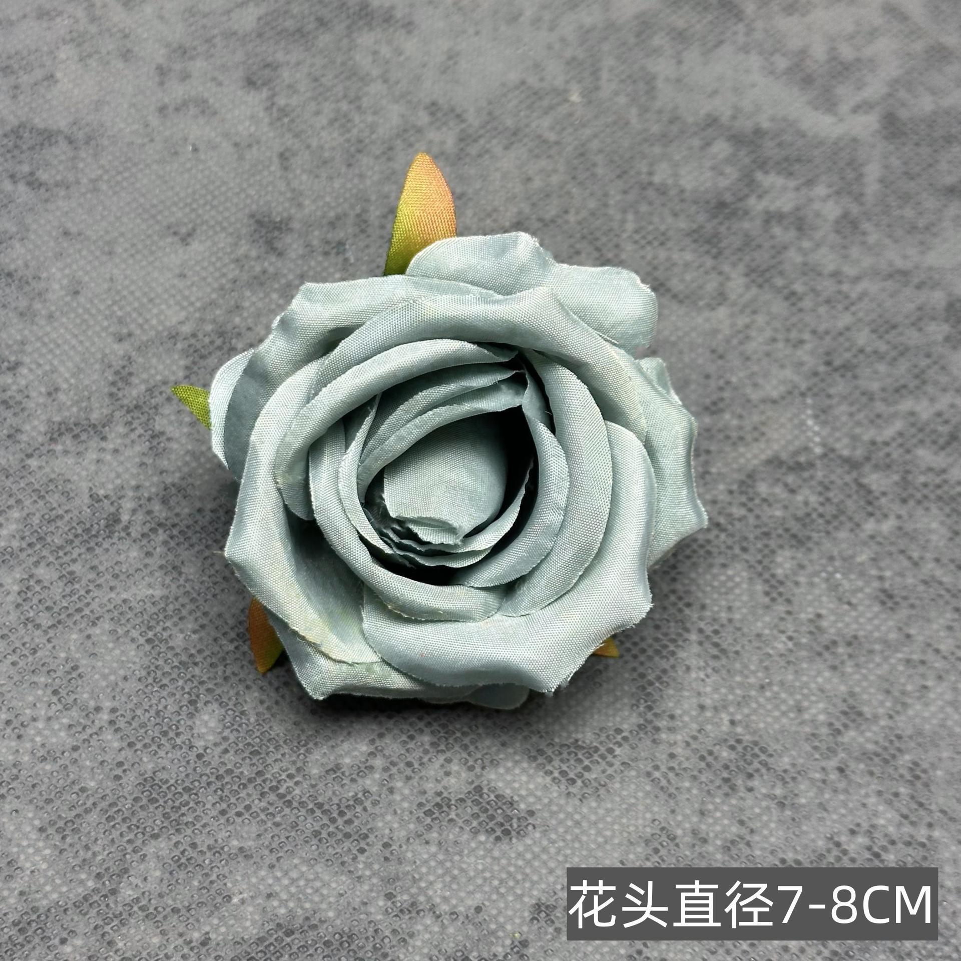 Franela artificial flor Rosa cabeza ramillete rojo boda flor pared tiro apoyos flor artificial arco flor artificial al por mayor