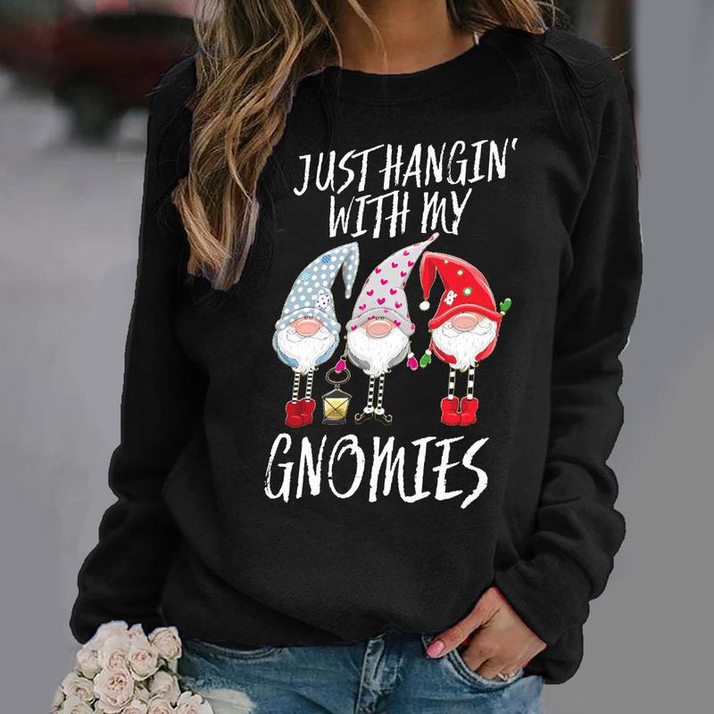224g Weight Long Sleeve Sleeve Length Pullovers Placket Type Raglan Sleeve Sleeve Type Polyester Fabric Type Wholesale Women'S Polyester Fashion Letter Long Sleeve Printing Hoodies & Sweatshirts