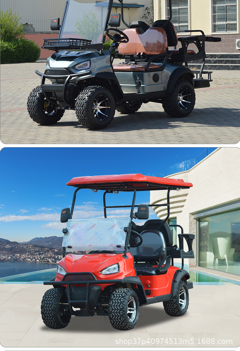 Electric Golf Cart Golf Course Scenic Resort Hotel Shuttle Bus 2-4-6 Seats Sightseeing Tour Bus Viewing Room