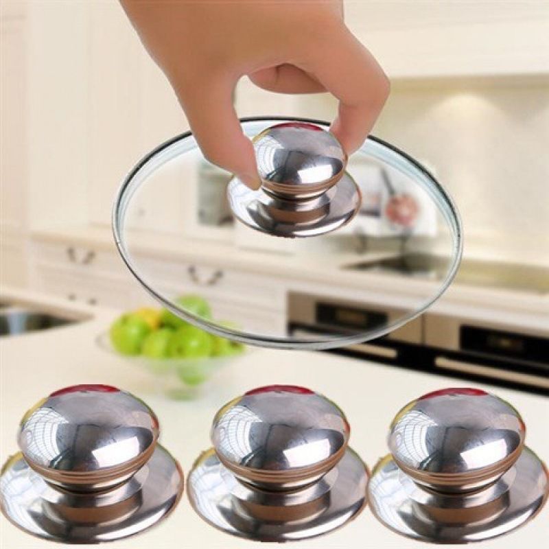 Stainless steel universal pot lid handle, heat-resistant pot lid knob, colorful, multi-style pot lid handle