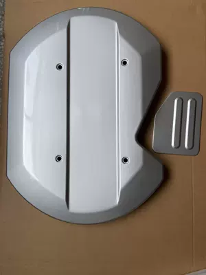 panel, Spare wheel cover - silver