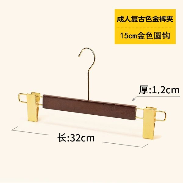 [Gold Trouser Clip Retro] 15cm Gold Circle Hook