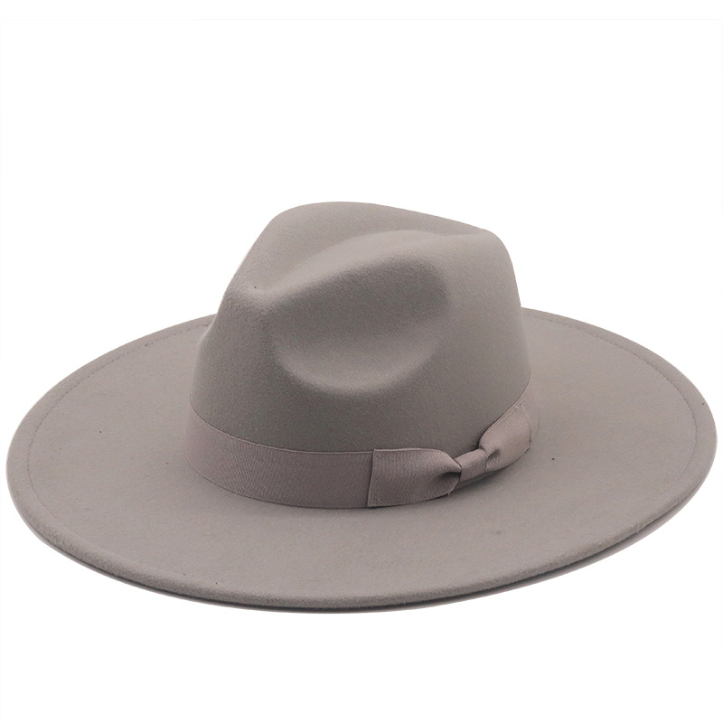 New Solid Color Big Brim Flat Brim Jazz Top Hat Wholesale Nihaojewelry display picture 11