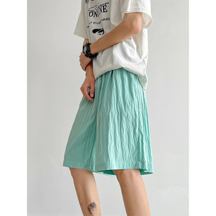 2024 summer new ice silk breathable thin shorts lovers pants pants a generation of hair