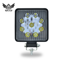 外贸爆款 27W汽车工作灯 4寸射灯外壳压铸铝 辅助灯 越野改装灯