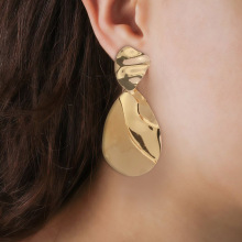 �羳ŷ����Ҷ���� gold  dangle earrings ��Լ���� F23330