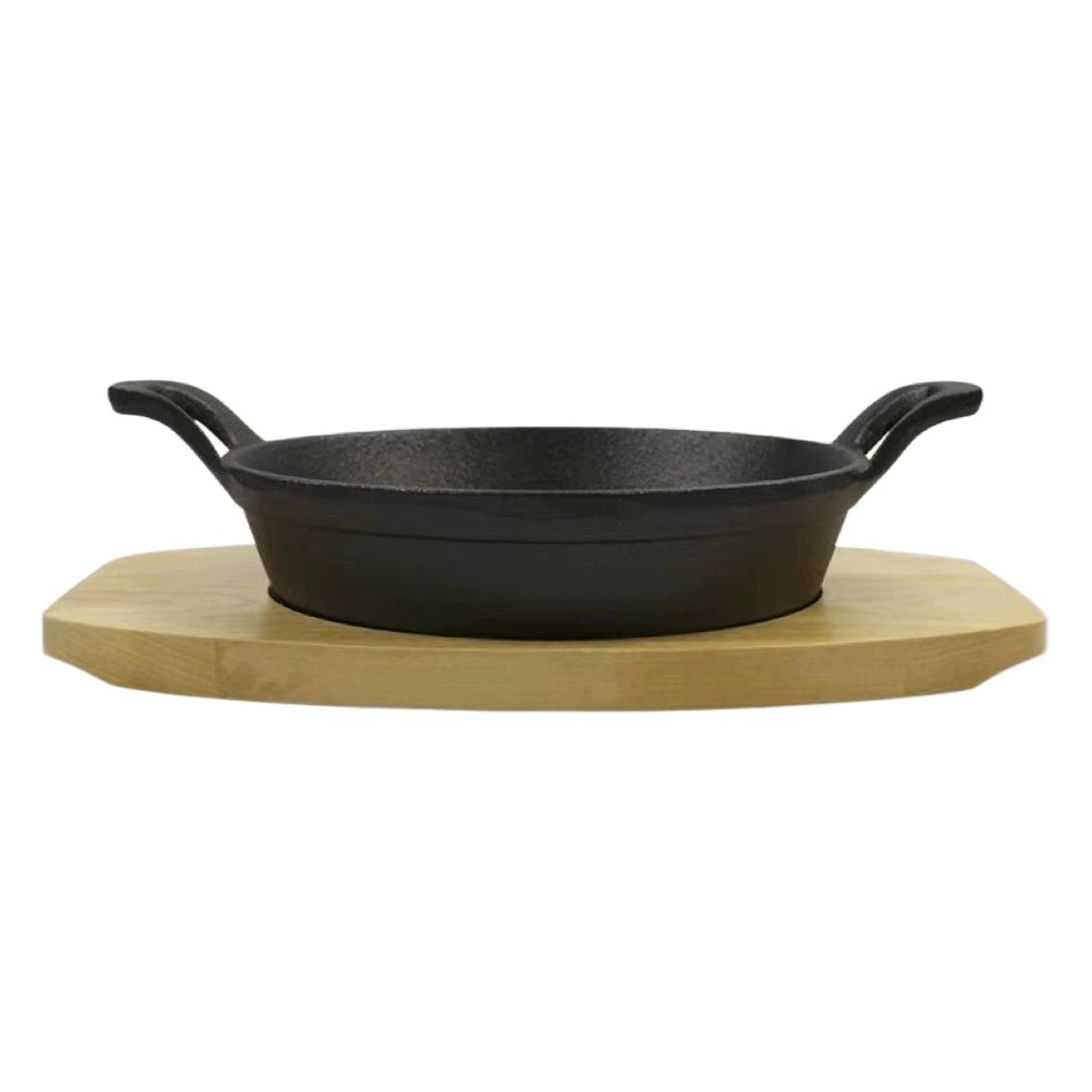 Производители источника чугунная сковорода мини сковорода без покрытия антипригарная сковорода Foreign Trade Одиночная 16 см 18 см сковорода с двойным ухом