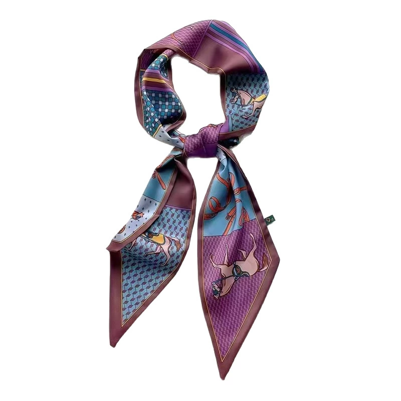 Silk fashionable universal headband, trend of season, simple and elegant design