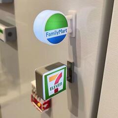 コンビニ冷蔵庫マグネットクリエイティブライトロッセン711ファミリーライトボックス発光サイン奇妙なマグネット