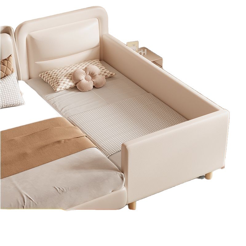 Cama de madera maciza para niños Cama de bebé con banda ancha barrera Cama de dibujos animados Cama de niños Cama de niñas Habitación infantil