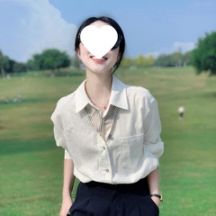 法式白色长袖职业衬衫女装2025早春新款衬衣设计感气质Polo领上衣