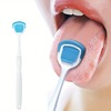 BQB Tongue scrubber multi-function Tongue silica gel Tongue scrubber Double effect Tongue Cleaning brush Soft bristle toothbrush