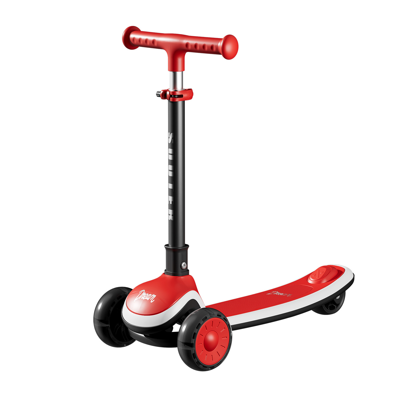 Fábrica al por mayor scooter plegable para niños rueda flash scooter para niños un solo pie coche de equilibrio juguete scooter