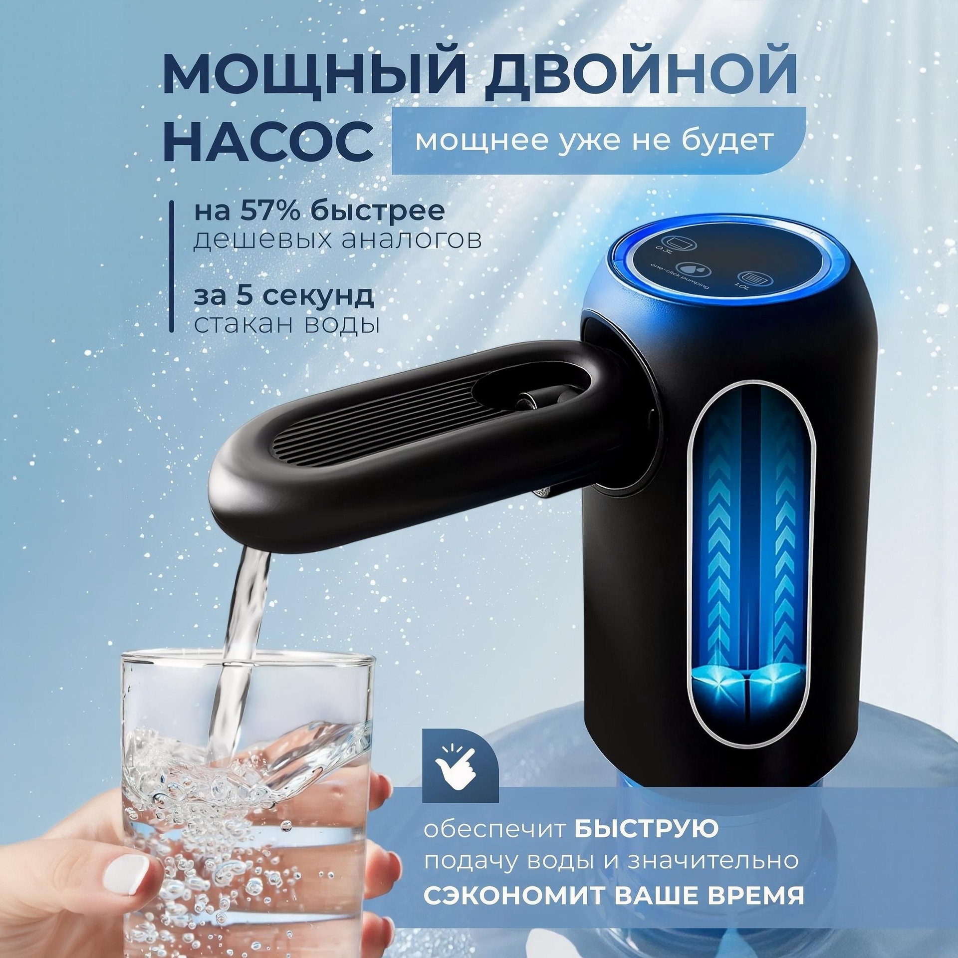 Складной двойной насос для бутилированной воды, электрический водяной насос, диспенсер для воды, большая бочка для воды, автоматический подача воды, пресс-водяной насос, производитель оптом