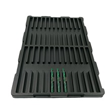 PCB吸塑托盤 電路板吸塑包裝盤 PS黑色吸塑盒 電子元件通用吸塑盤