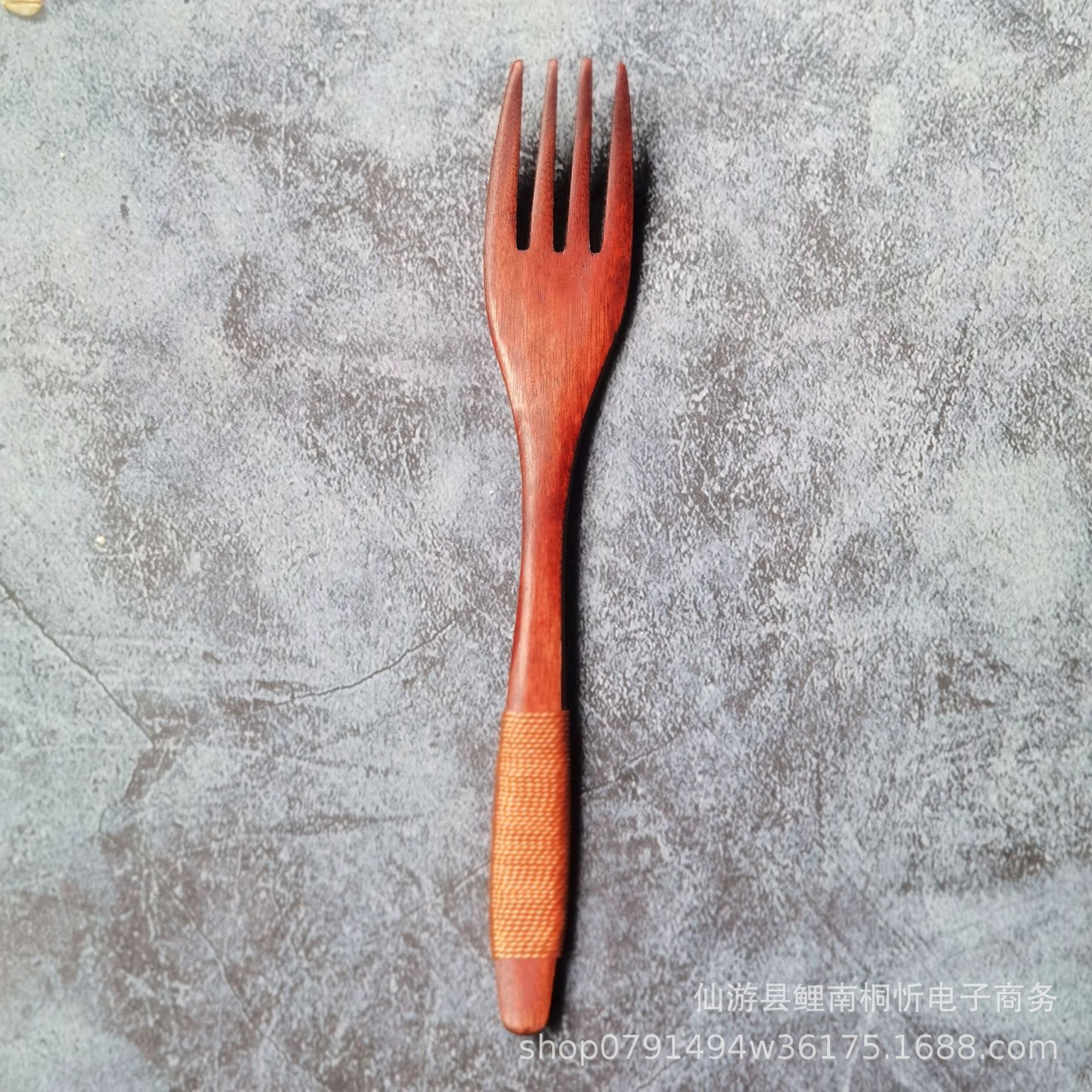 피비 논웨이브 핸들 포크 카키색 실