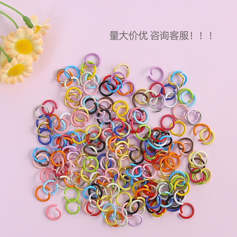 Diy Bead Art Materials, Colorful Open Rings, Keychains, Diy Bead Art...