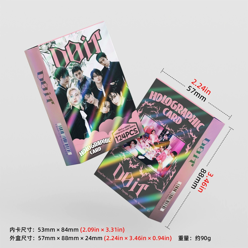 124 лазерных карт общий цепь STRAYKIDS новый DO IT периферия вспышки карты звезды наклейки LOMO карта оптовая