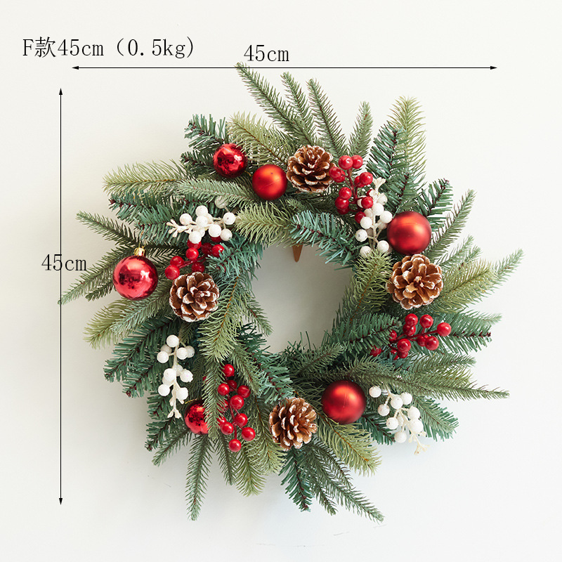 Nuevos colgantes de guirnaldas de Navidad colgantes de pared pe guirnaldas de hotel centro comercial escenario de decoración de Navidad props