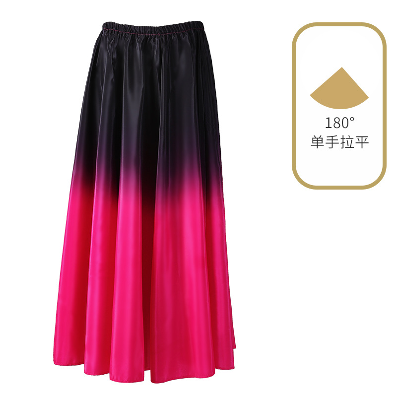 Xinjiang práctica de la danza falda Yi uygur práctica de la danza falda Xizanga rendimiento ropa falda adulto grande swing falda femenina image 14