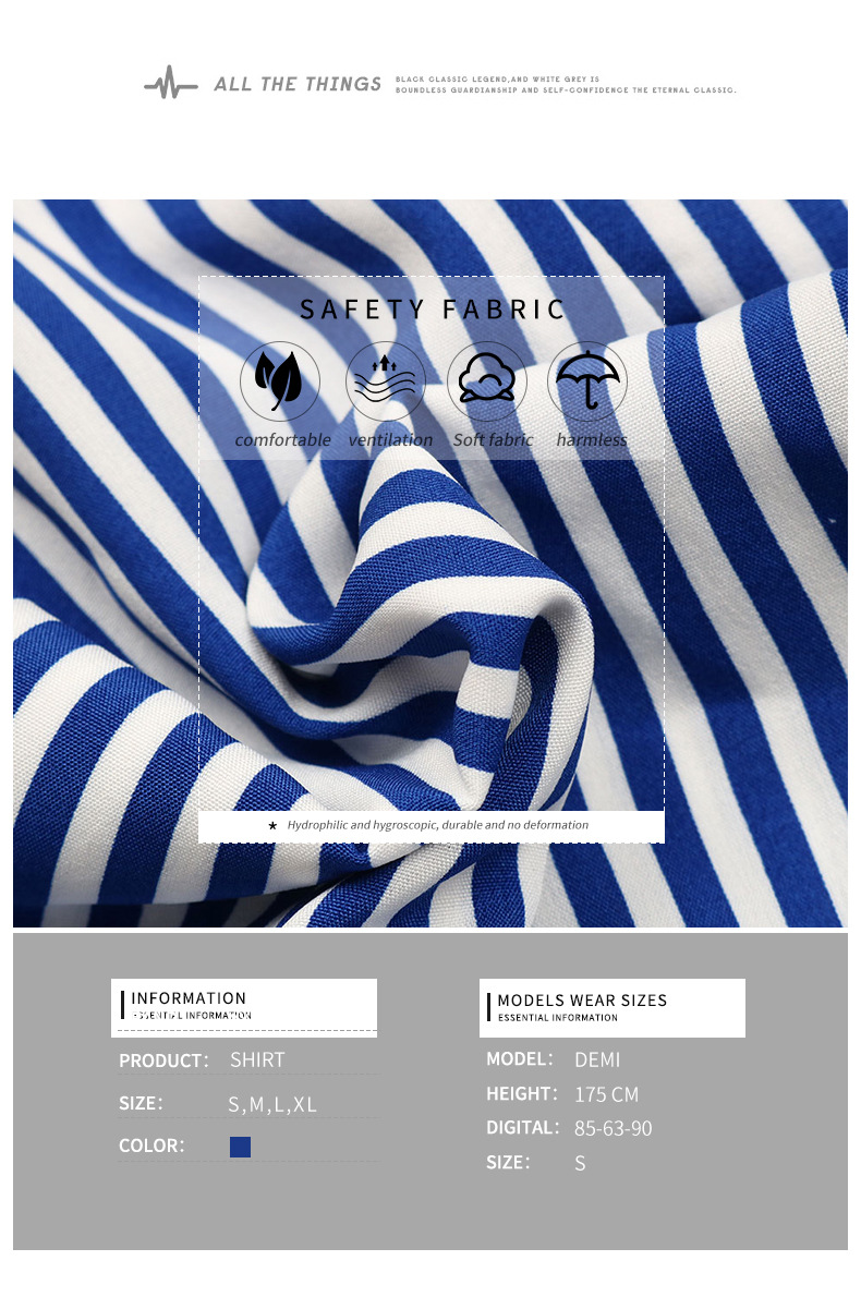 Camicie senza maniche con scollo a V a righe verticali_voghion.com