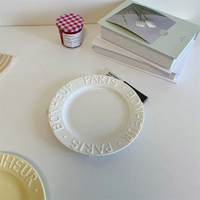 Dinner plate for home use, high quality ceramic tableware, internet celebrity