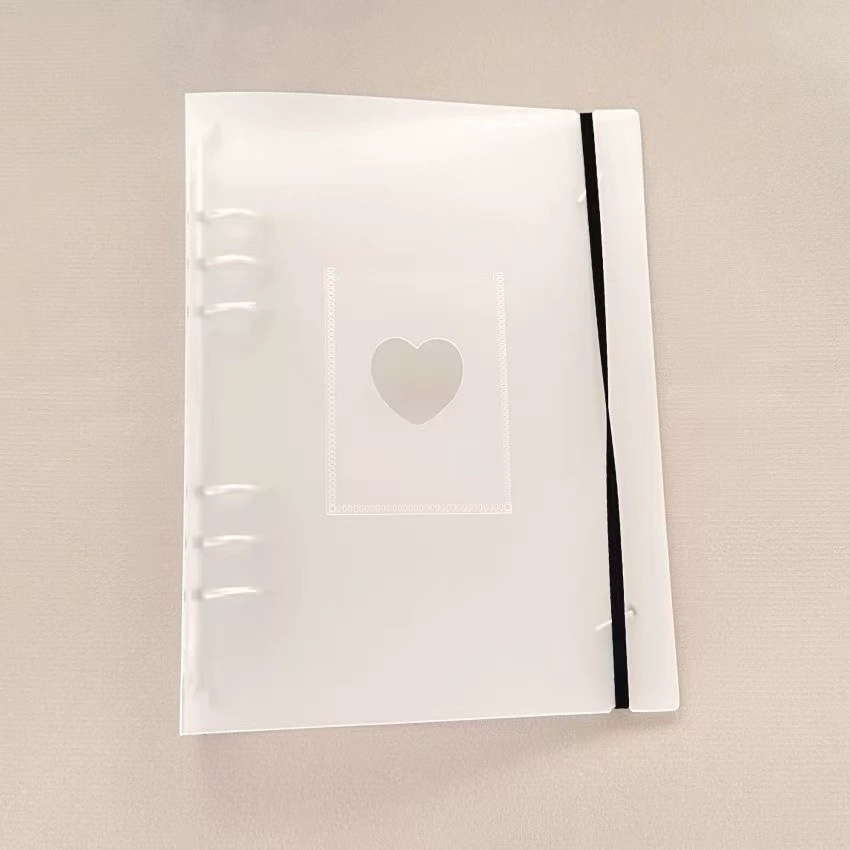 Фотоальбом Polaroid A5 матовая картонная книга, карманы 3 дюйма, прозрачная обложка «love»