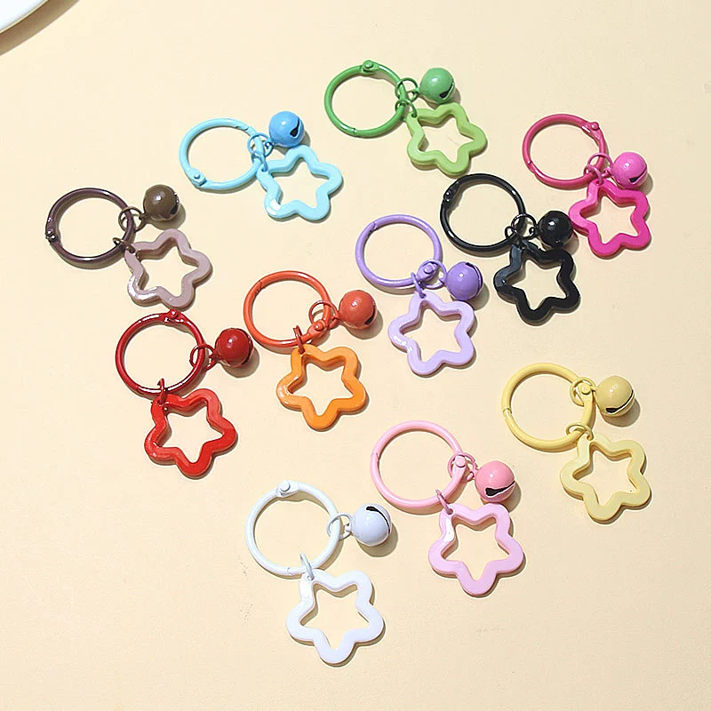 Fresh small bell, keychain, shoulder bag, flowered, Birthday gift