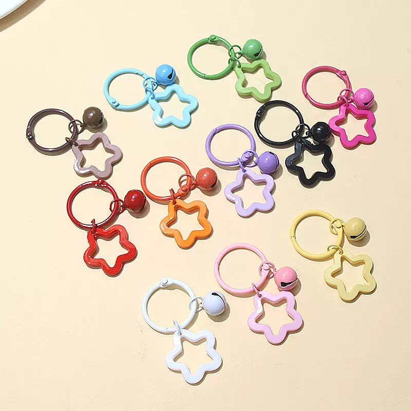 Fresh small bell, keychain, shoulder bag, flowered, Birthday gift