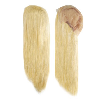 Cross-Border Women's Wigs, Silicone Headgear, Chinese Braided Hair Headgear, Full Lace with Built-In Glue, Fully Hand-Woven Headgear