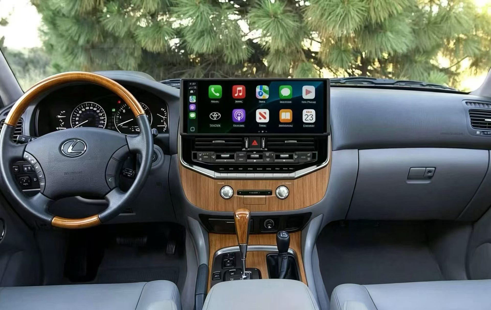 Suitable for 03-07 old models upgraded to new Land Cruiser LC100/LX470 with LC300 Android large-screen navigation