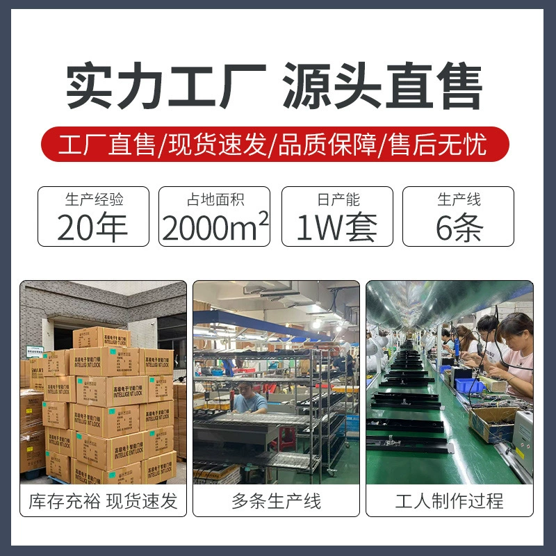 工厂批发指纹秒开智能门锁入户门家用防盗门公寓密码锁电子锁批发