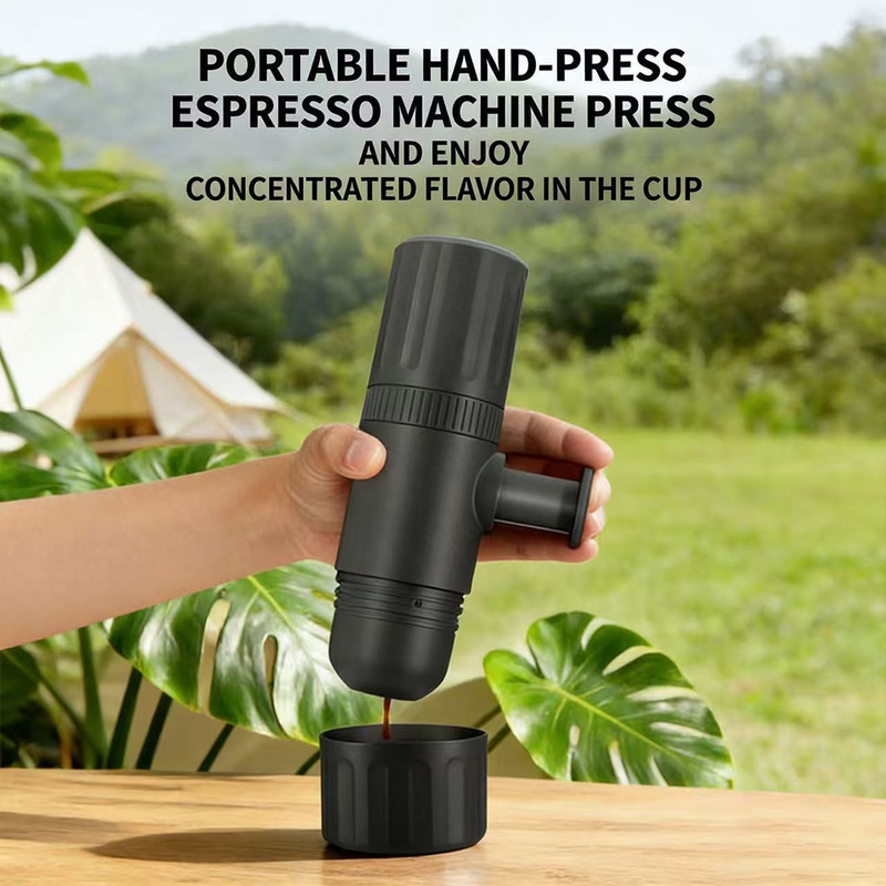 Cross-border bestseller manual espresso outdoor camping coffee maker, small portable home-use coffee machine with hand press Cross-border bestseller manual espresso outdoor camping coffee maker, small portable home-use coffee machine with hand press