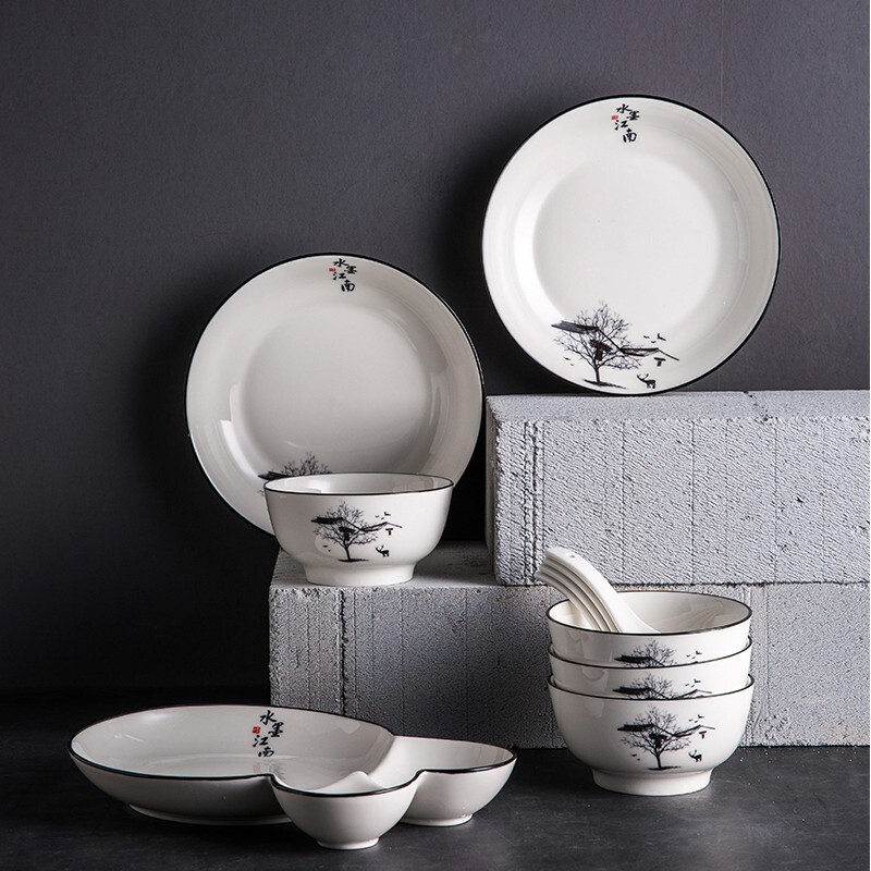 Phmi Life (Phmi) Drunk Jiangnan Fm-Tc1960 Ceramic Tableware Set, Large Quantity, Preferential Treatment, Can Be Shipped on Behalf of Others