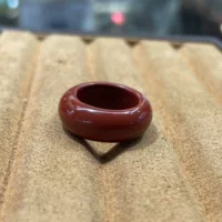 Alxa Onyx Caiyu Runing Ring Circle Cart Ring Wan Play Ручной драгоценный камень Звездный лунный шейный орнамент 8-17 мм