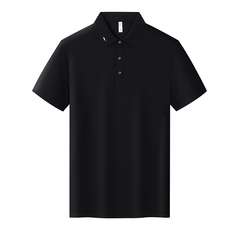 Camiseta de solapa de manga corta de golf que no deja marcas Camiseta de polo para hombre de lujo ligero de alta gama Camiseta de polo de secado rápido deportiva personalizada