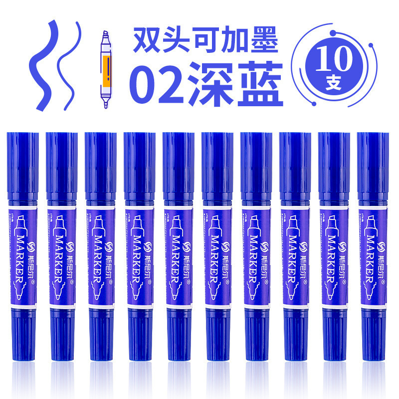 Snier 10 単色油性水彩ペン子供用マーカーセットマルチカラーコミック双頭コミック|undefined