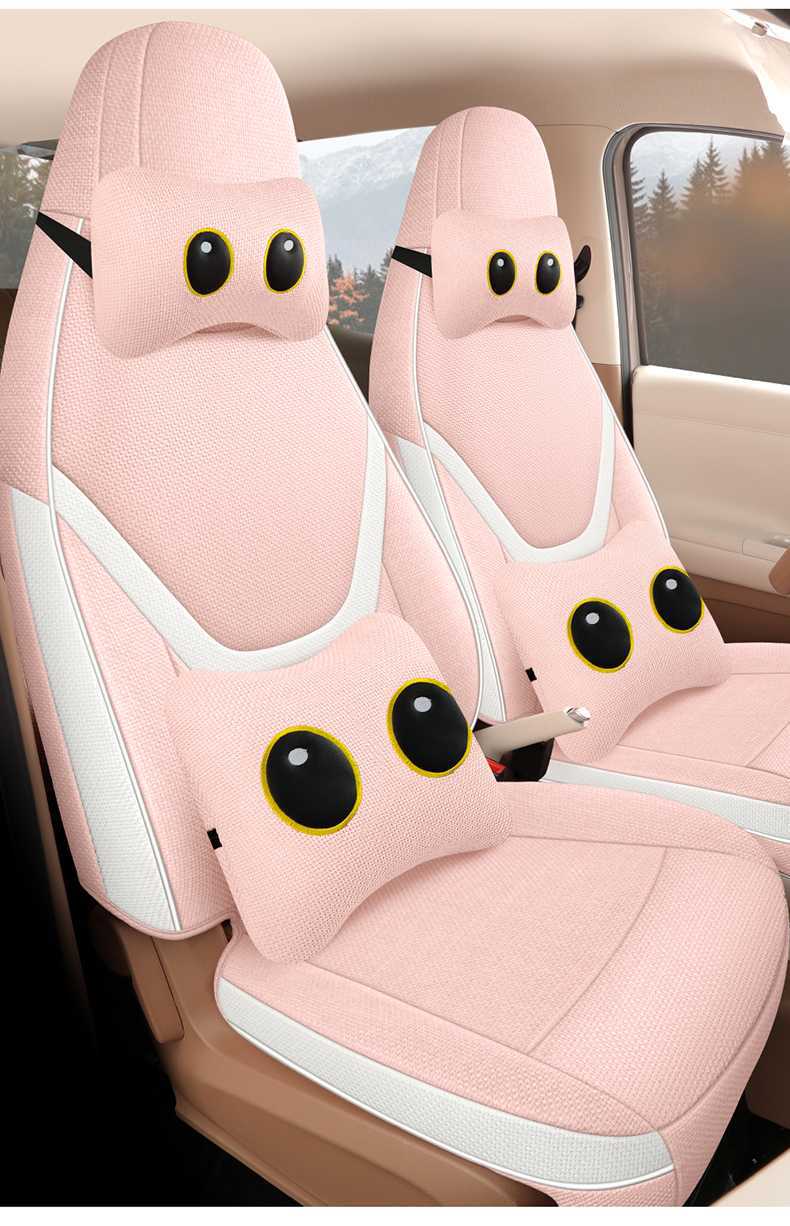 26 Models of Fifth-Generation Wuling Miniev Four-Door Version Special Car Seat Cushions, Linen 205/301 Range Seat Cushion Covers