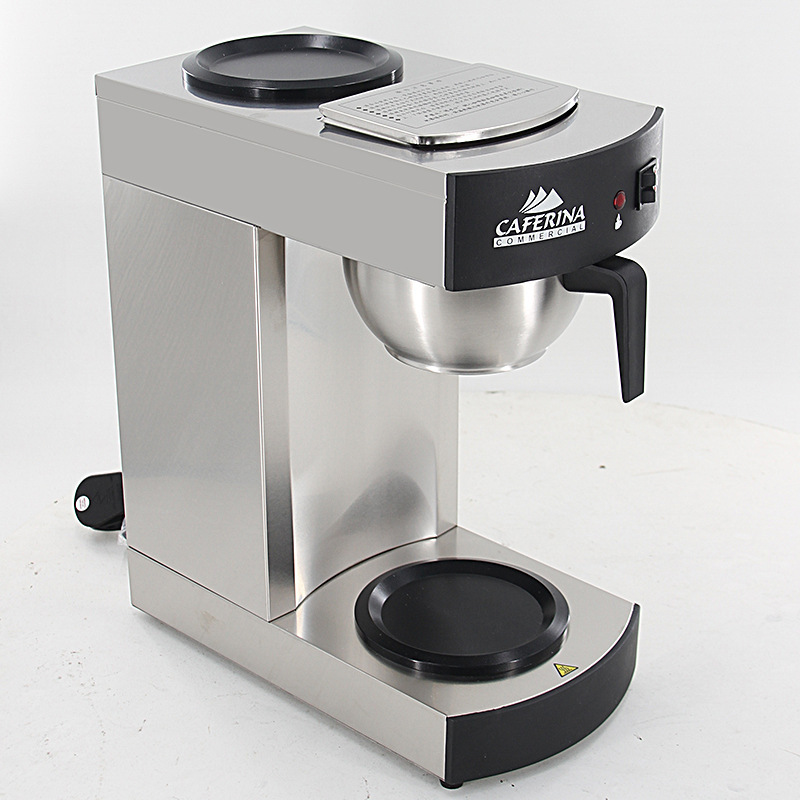 CAFERINA全自動アメリカ式コーヒーマシンドリップ濾過商用新力士鋼底コーヒーポットガラス大容量|undefined