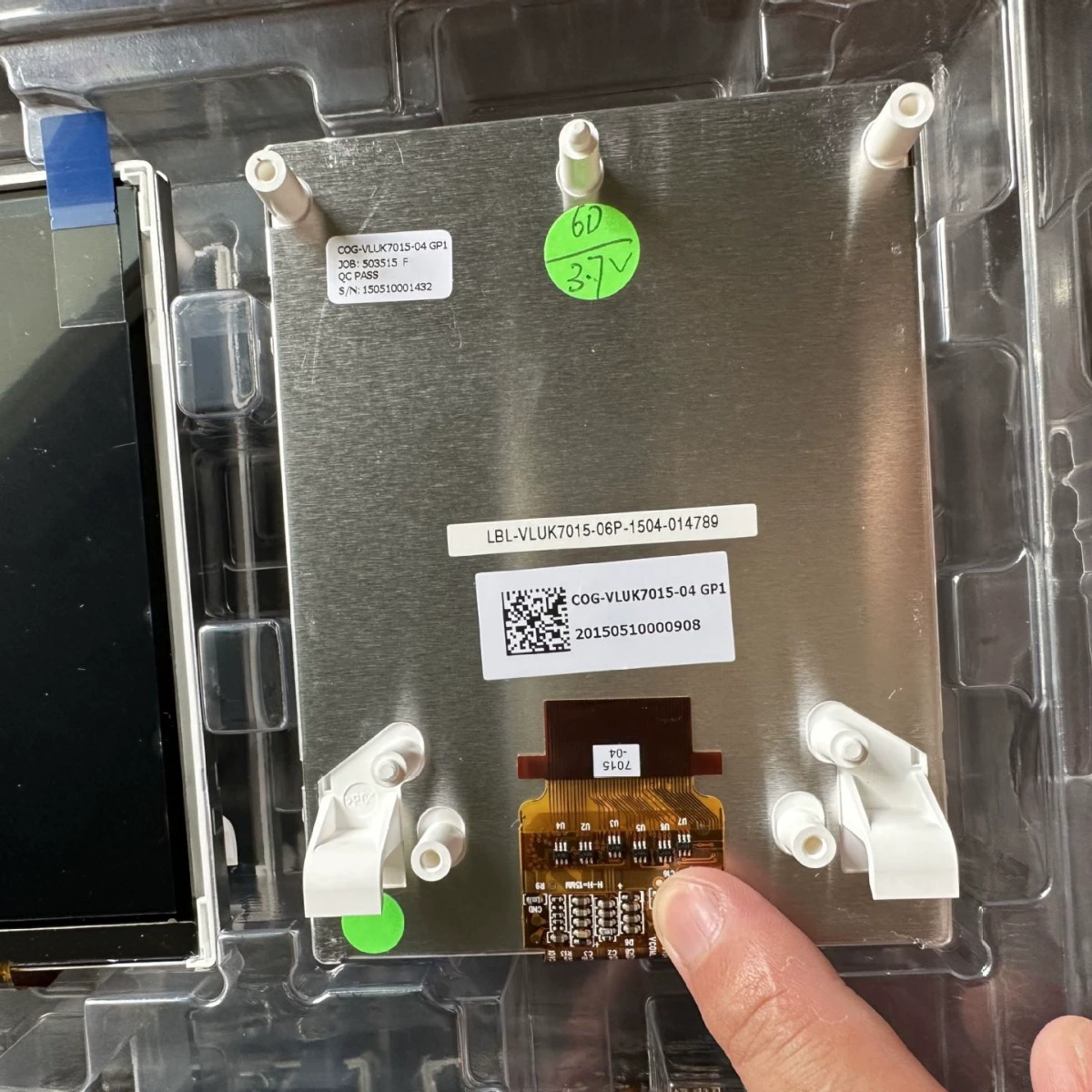 Оригинальный точечный автомобильный навигационный ЖК-экран COG-VLUK7015-04, промышленный сенсорный дисплей центрального управления автомобиля