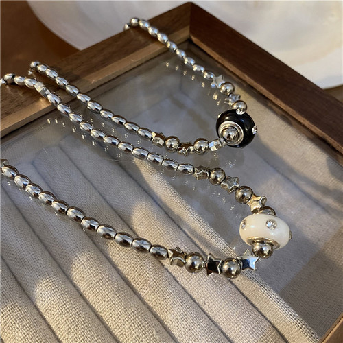 New Chinese style personalized clavicle chain, neutral cool style necklace, women's high-end design niche accessories ins necklace