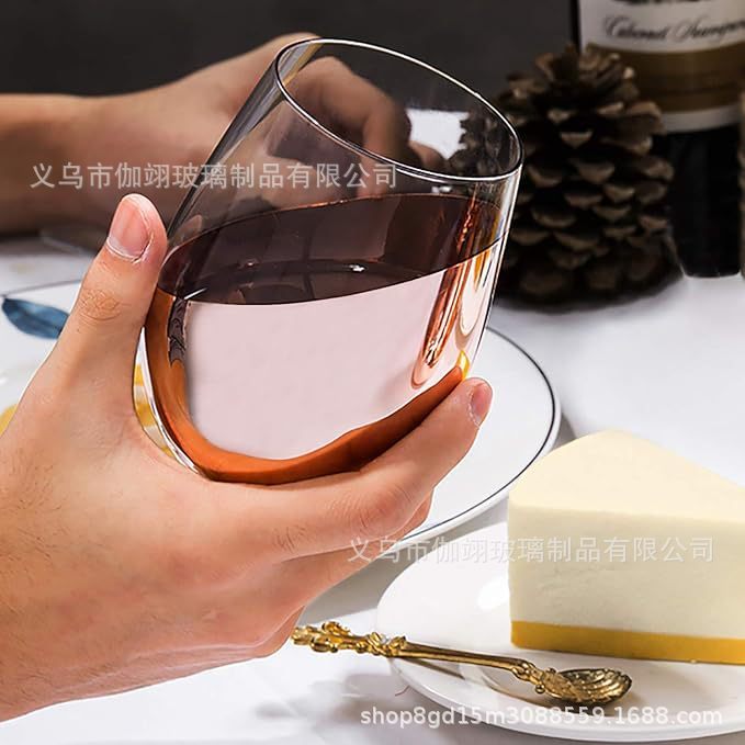 高颜值金边蛋形玻璃杯红酒杯威士忌酒杯透明水杯早餐杯厂家批发|undefined