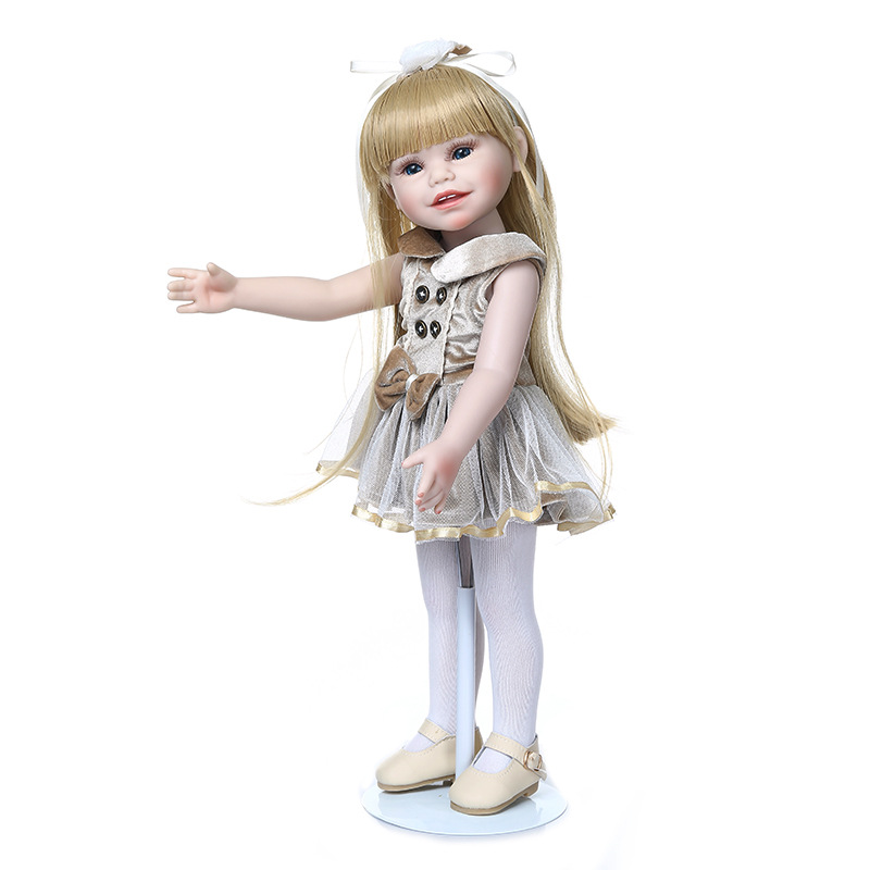 45cm American Girl Doll pegamento completo puede entrar en agua transfronteriza e-commerce suministro de una sola pieza de entrega
