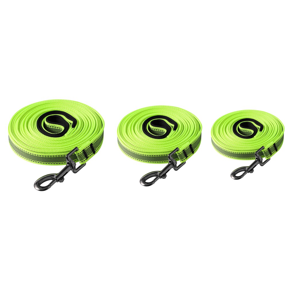 Transfronterizos mascotas nuevos anillos de nylon seguridad nocturna reflectante antideslizante mascotas cuerda de tracción de perros cuerda de tracción de perros