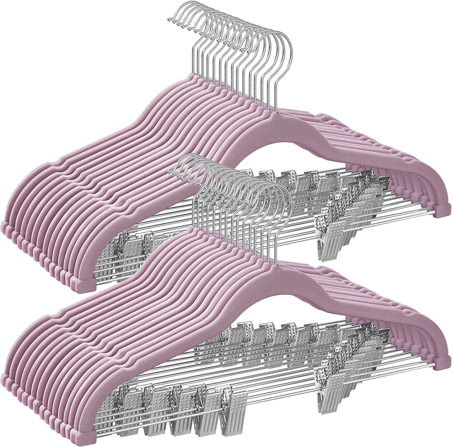 percha de ropa con clip de flocado percha de pantalones percha de ropa antideslizante para ahorrar espacio percha de ropa tienda de ropa trajes chaqueta de ropa