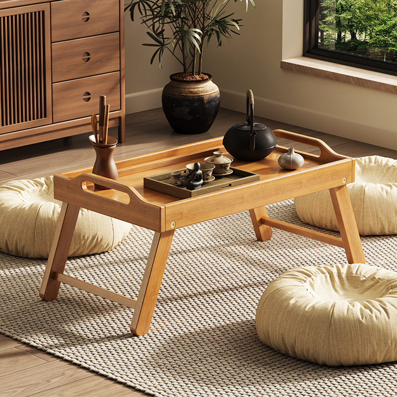 Tabla plegable de ventana flotante mesa de té mesa de té en tatami tabla de té pequeña plegable de ventana del dormitorio doméstico mesa baja